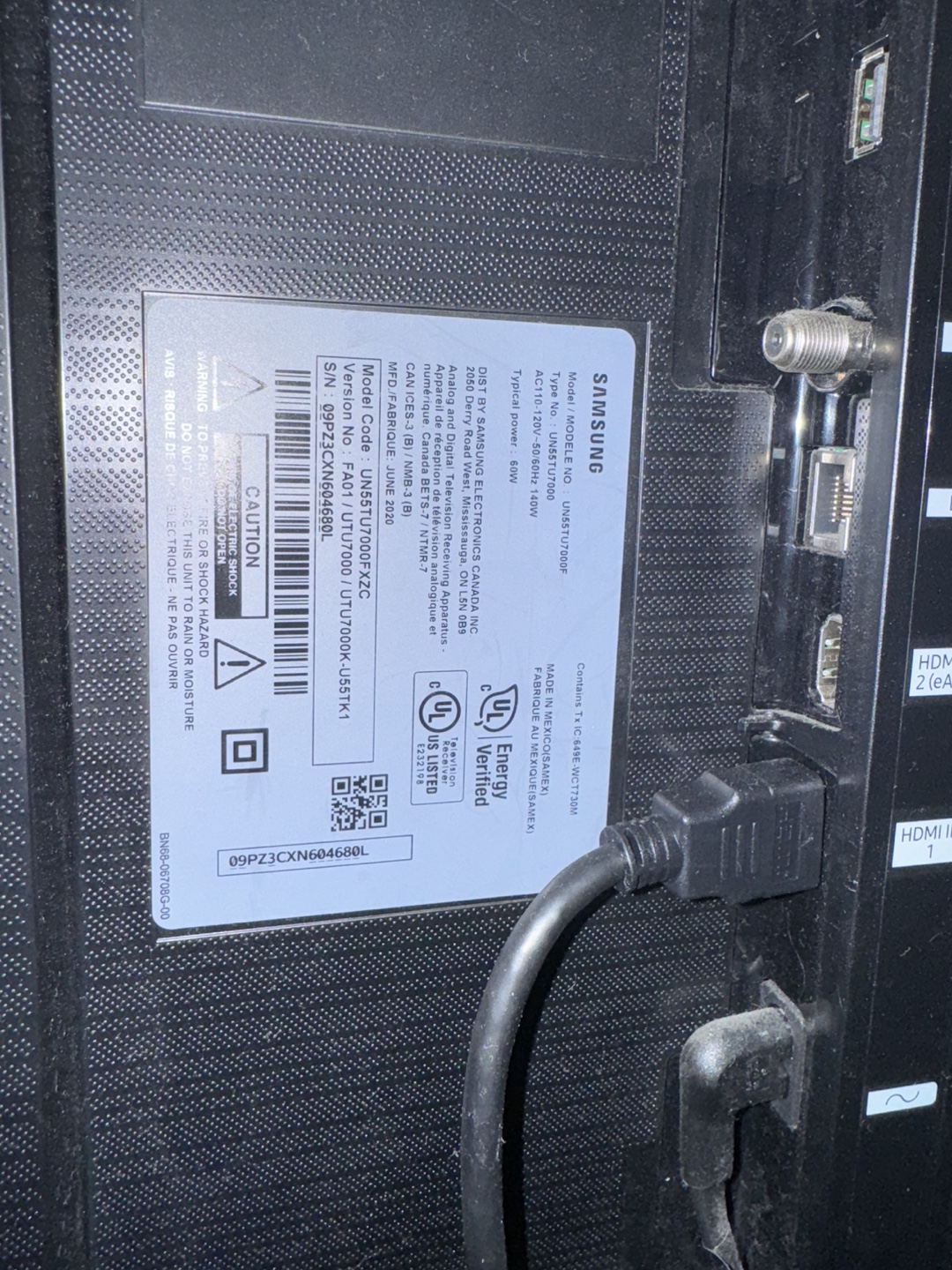 55-inch Samsung Crystal UHD 4K Smart TV - photo 4
