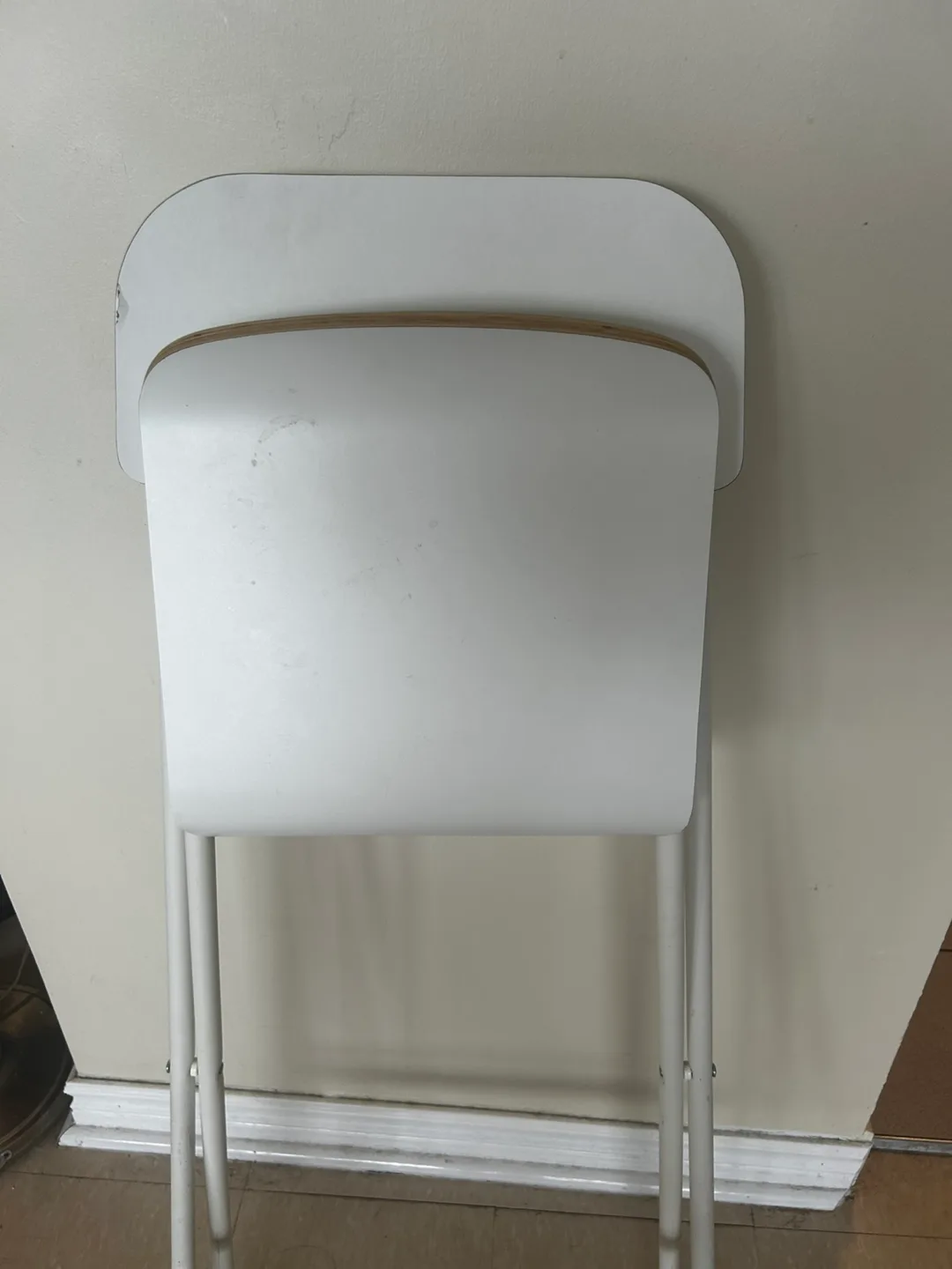 White Folding Bar Stool image indicator(3)