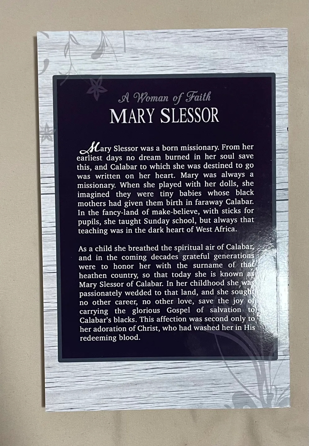 A Woman of Faith: Mary Slessor biography image indicator(2)