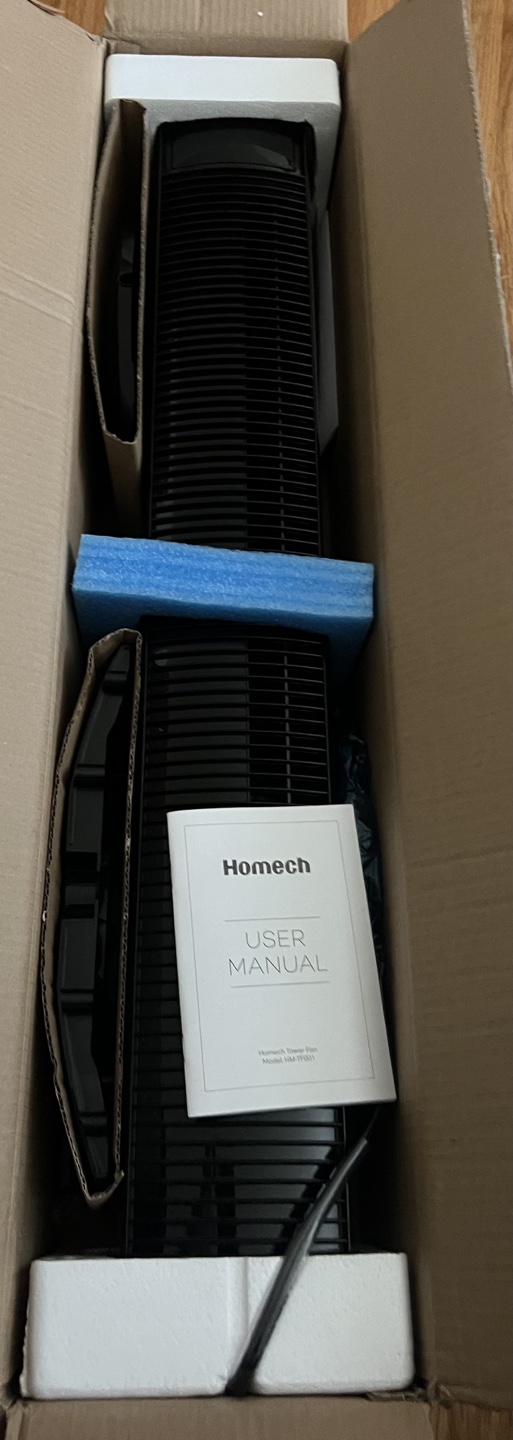 Homech HM-TF001 Tower Fan - New in Box