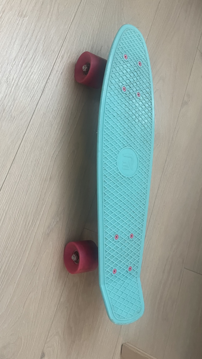 Baby Blue Pennyboard with Pink Wheels - photo 2