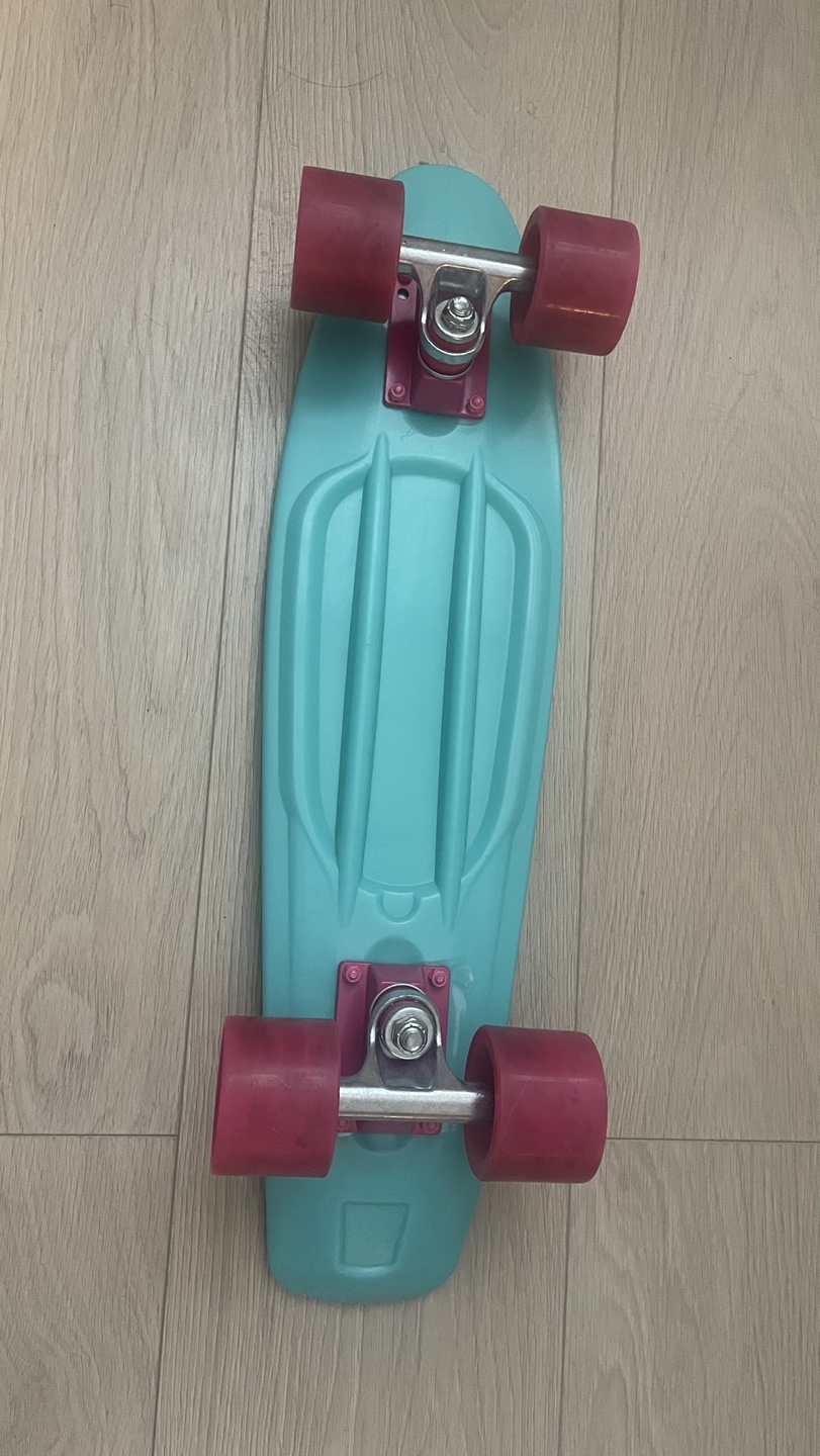 Baby Blue Pennyboard with Pink Wheels - photo 3
