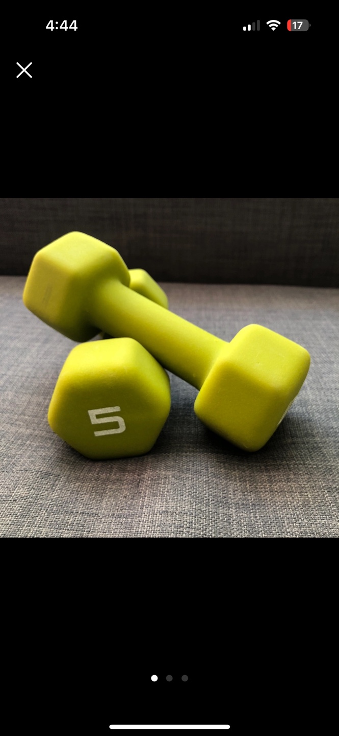 5lb Dumbbells - Lime Green - photo 2