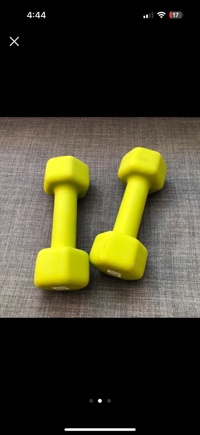 5lb Dumbbells - Lime Green