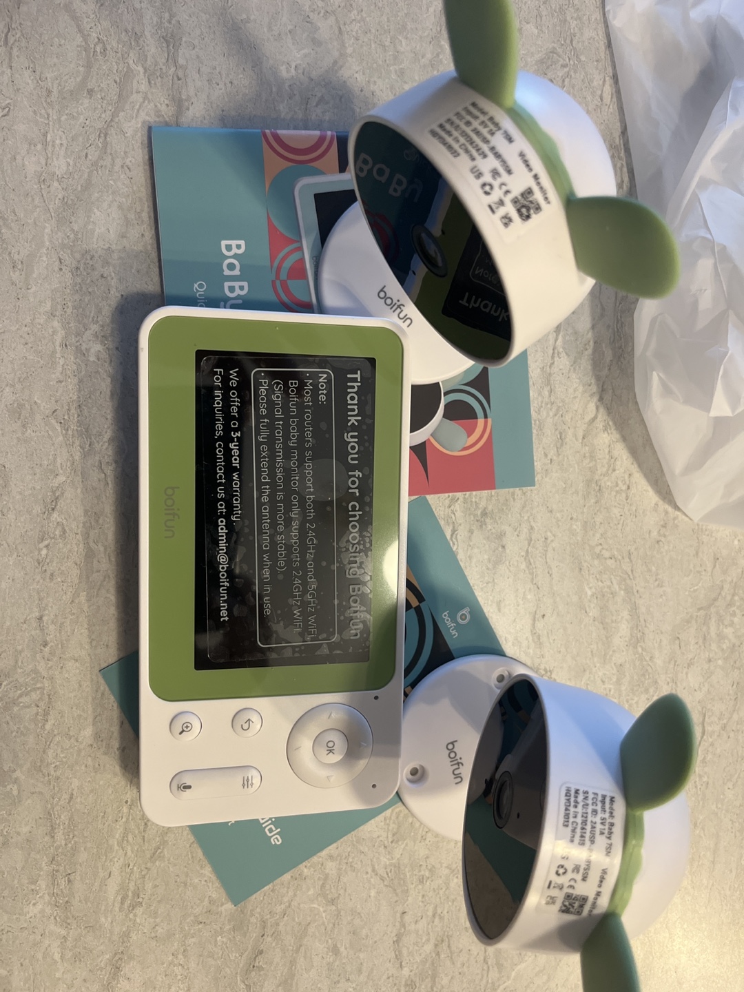 Boifun Baby 75M Smart Video Baby Monitor - New in Box - photo 3
