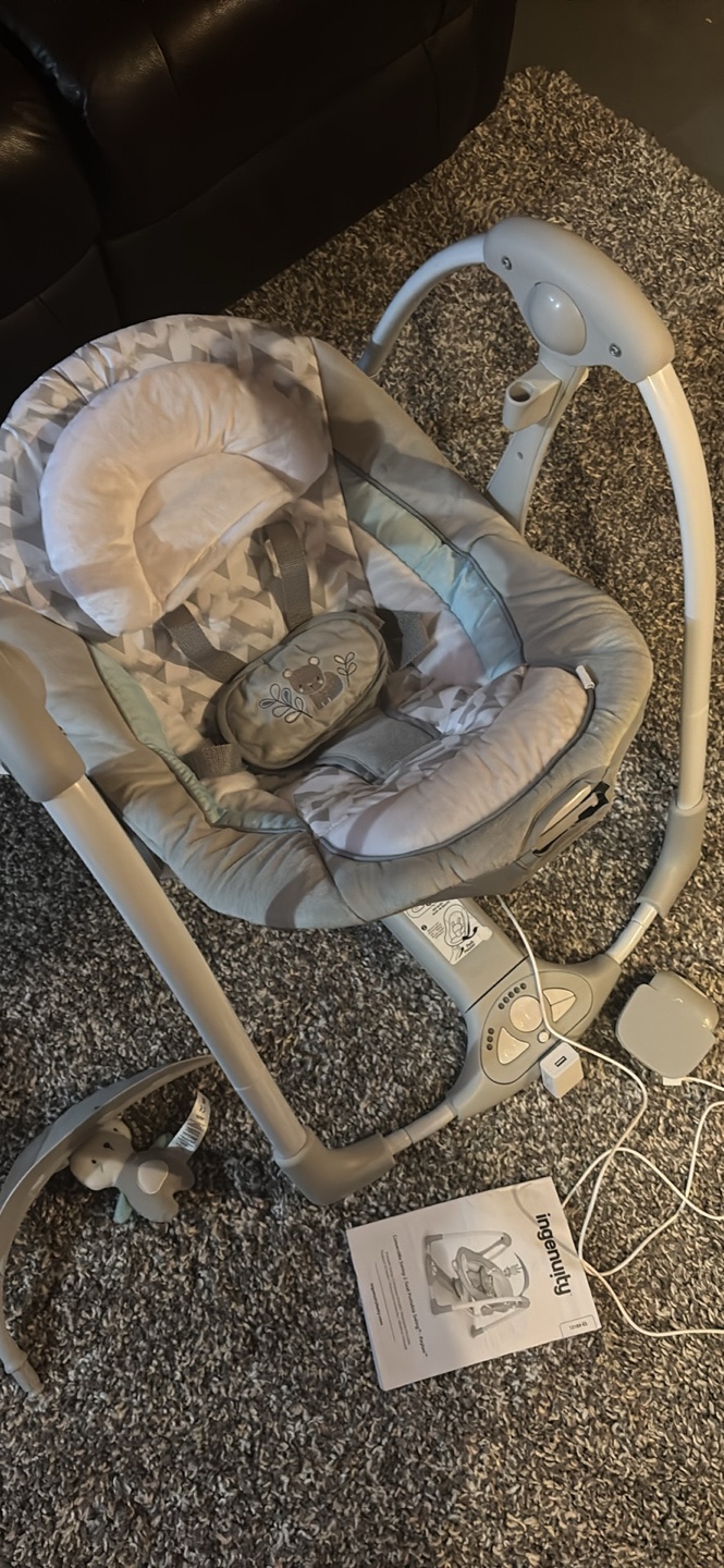 Brand New. Ingenuity Comfort 2 Go Compact Portable Baby Swing - photo 2