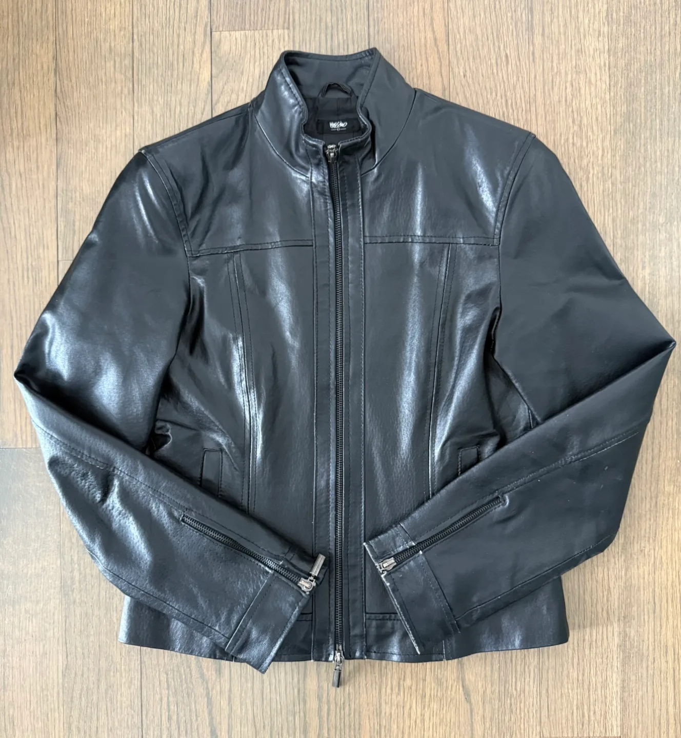 💚vintage genuine leather jacket image indicator(4)