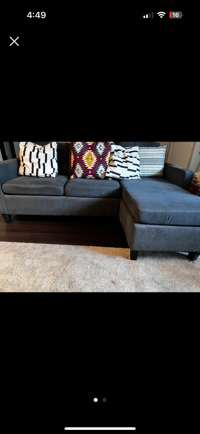 Grey Sectional Sofa - photo 2