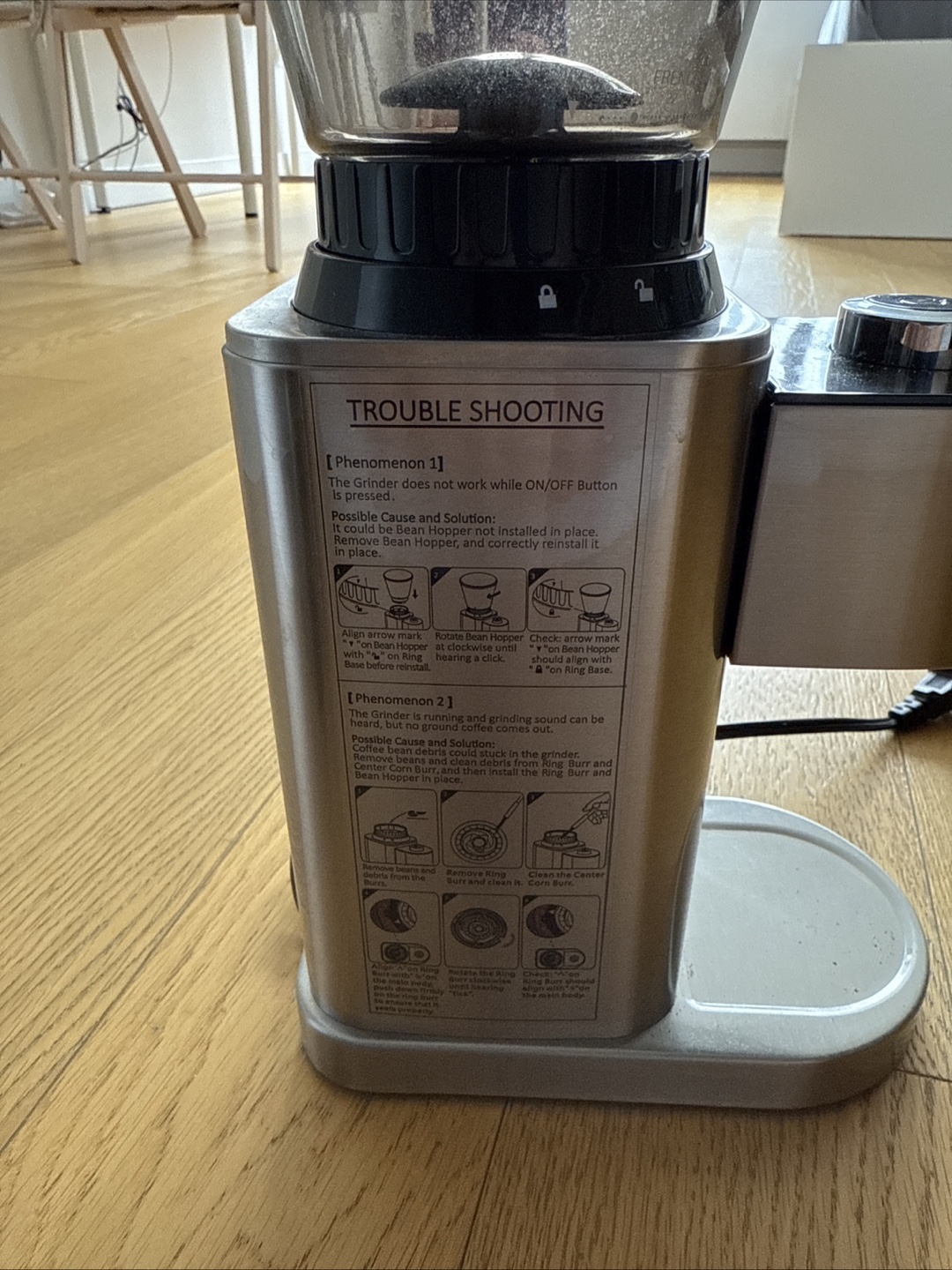 AROMASTER Burr Coffee Grinder, 24 Grind Settings - photo 4