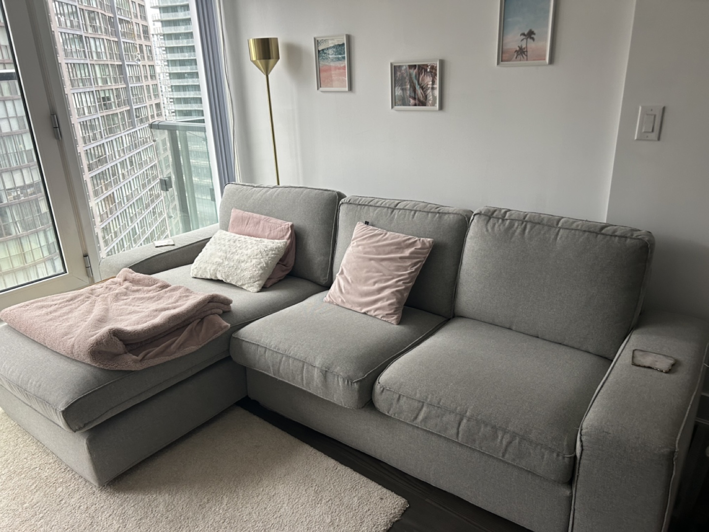 IKEA Vallentuna Sectional Sofa - Grey