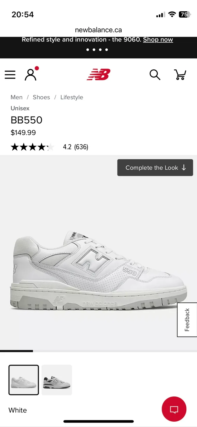 *New* NEW BALANCE Unisex Lifestyle Shoes (BBW550) image indicator(2)