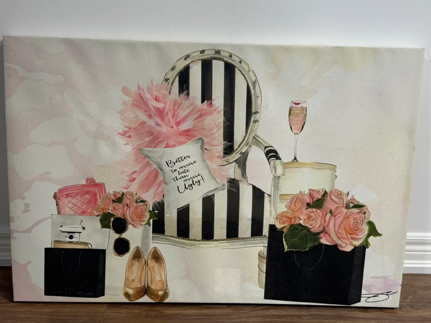 Glamorous Fashion Canvas Wall Art