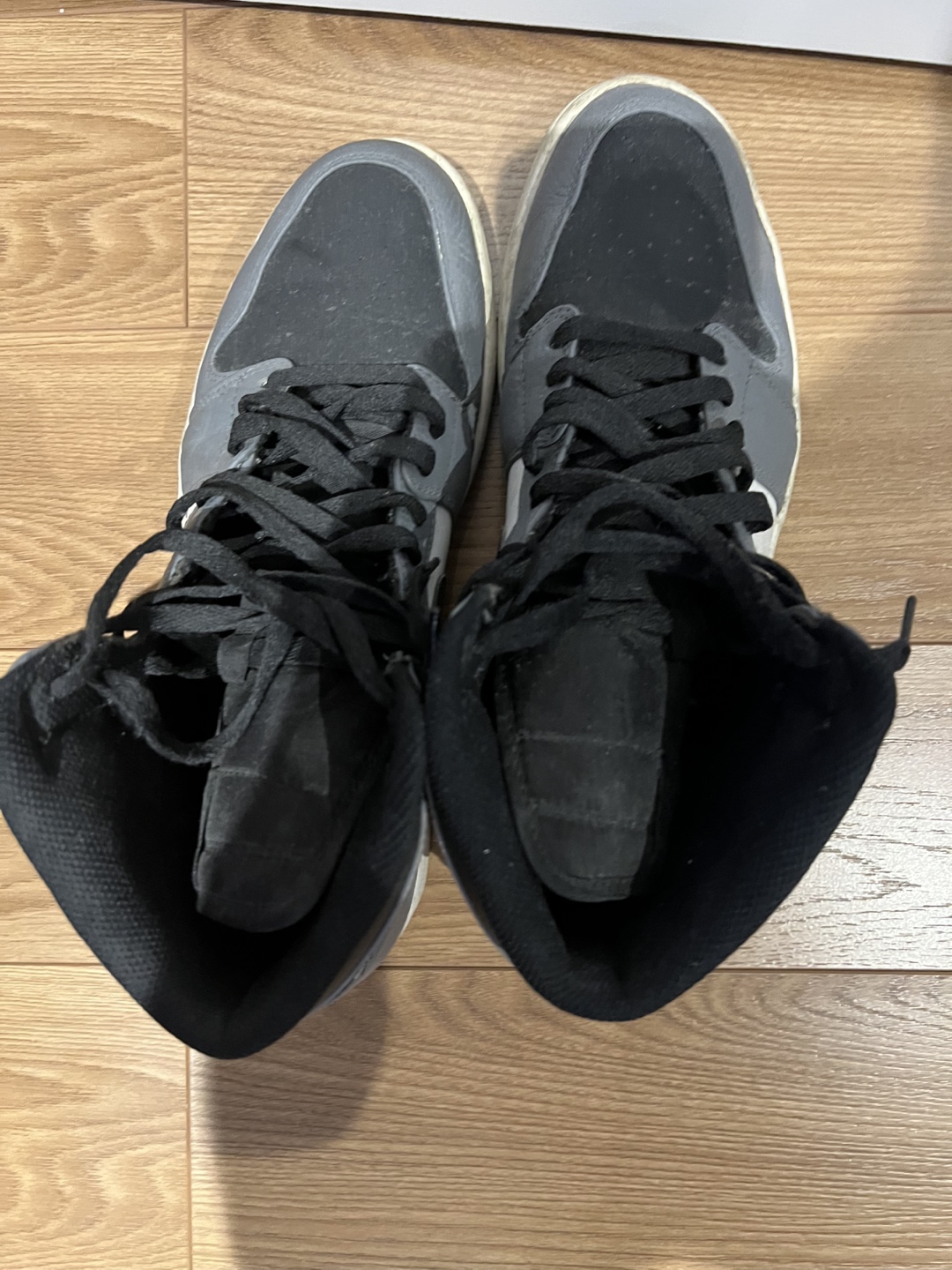 Nike Air Jordan Grey and Black Sneakers - photo 5