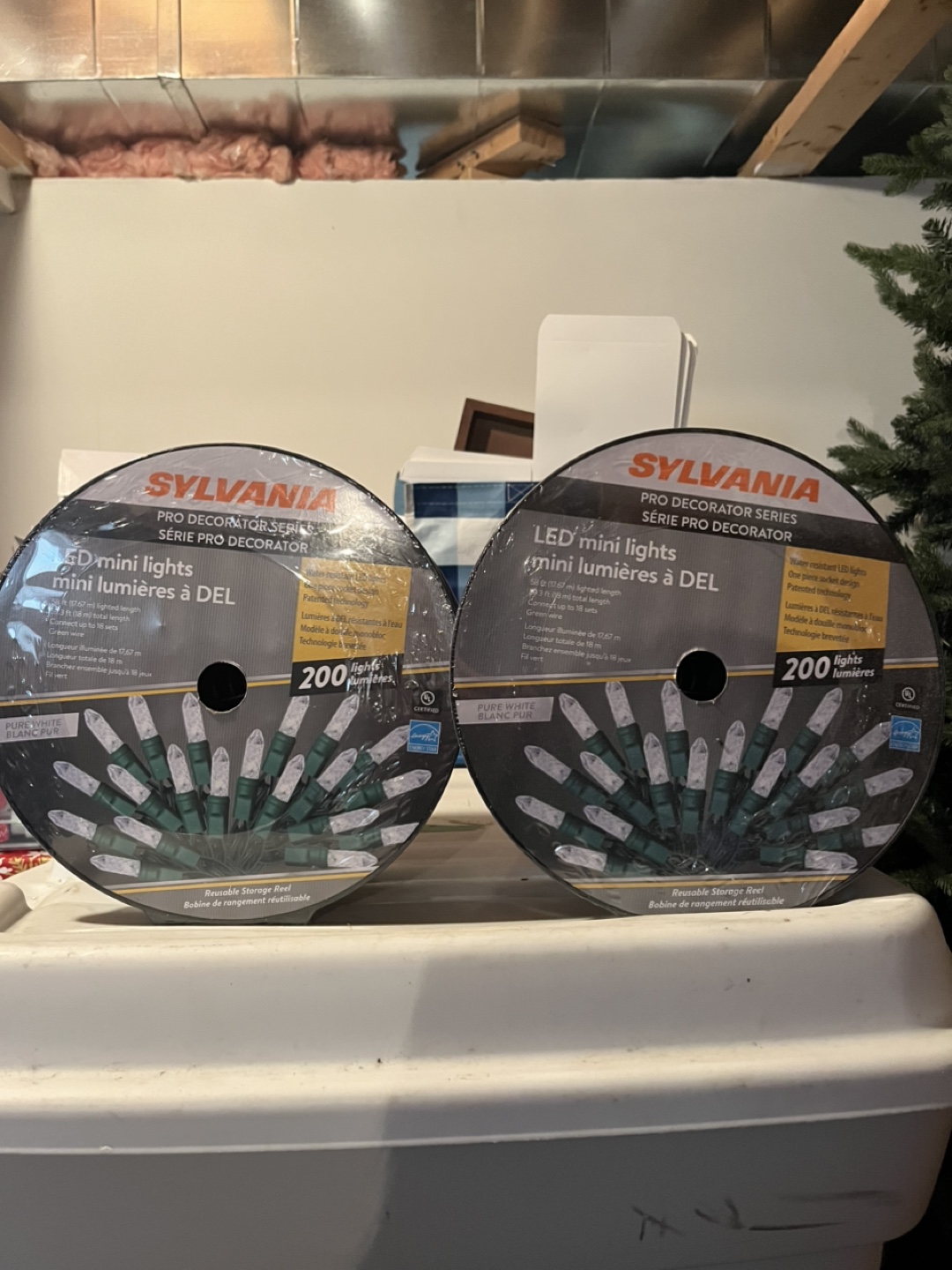 Sylvania 200-Count LED C6 Christmas String Lights (2 packs)