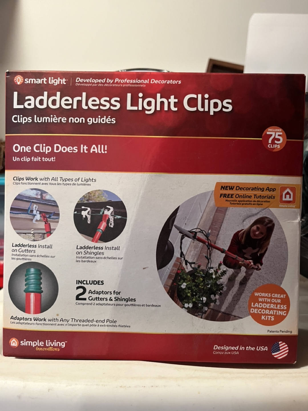 Simple Living Innovations Ladderless Light Clips