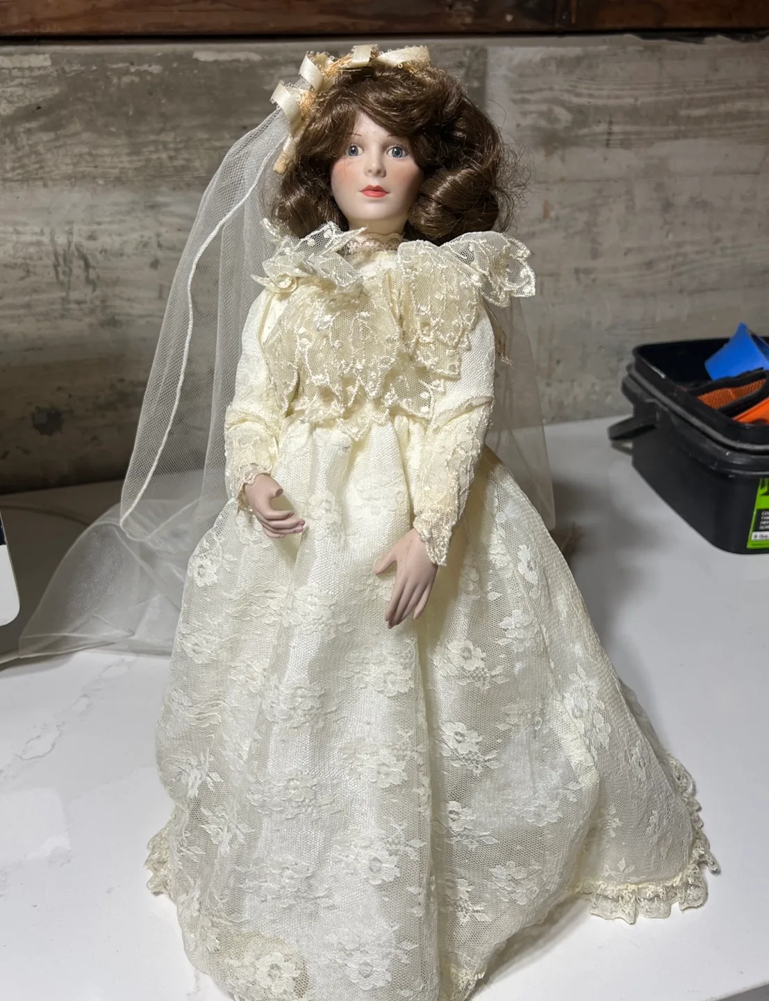 Collectible Porcelain Bride Doll image indicator(3)
