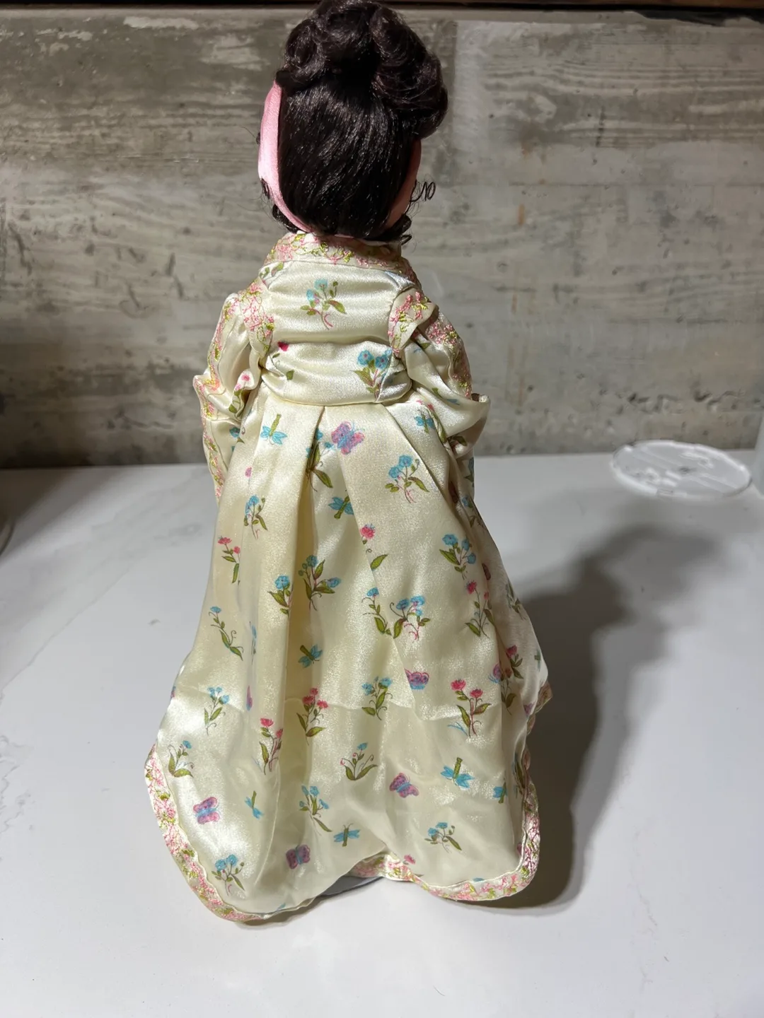 Antique Porcelain Doll in Vintage Gown image indicator(3)