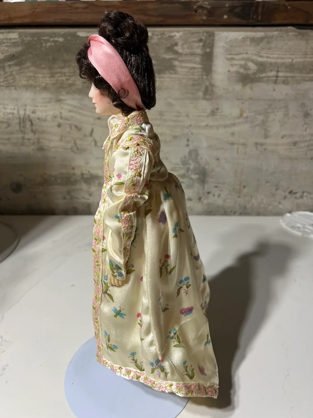 Antique Porcelain Doll in Vintage Gown image indicator(2)