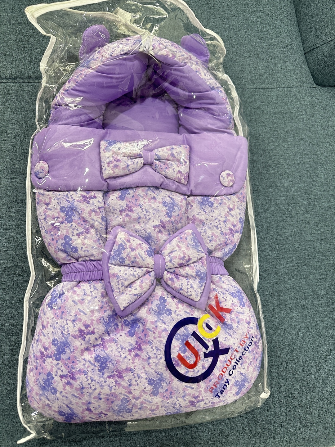 Baby Sleeping Bag Purple Floral Print