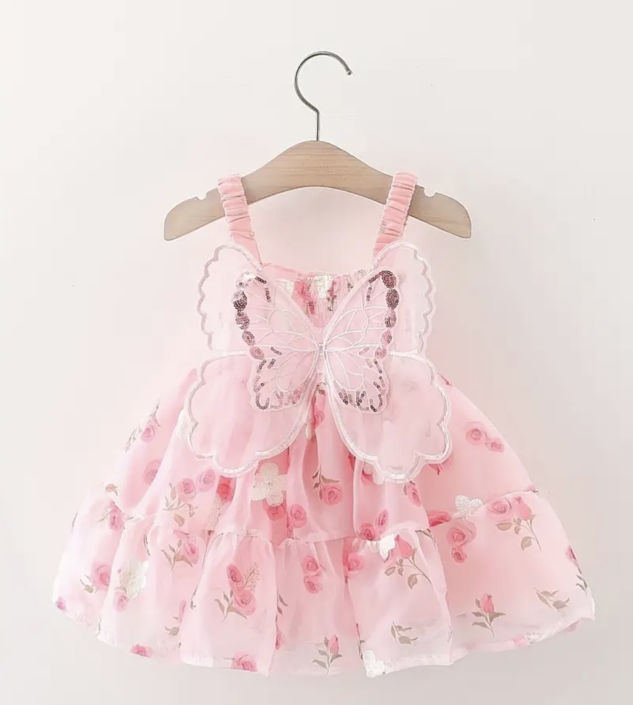 Adorable Pink Butterfly Dress for Baby Girls 18-24 months
