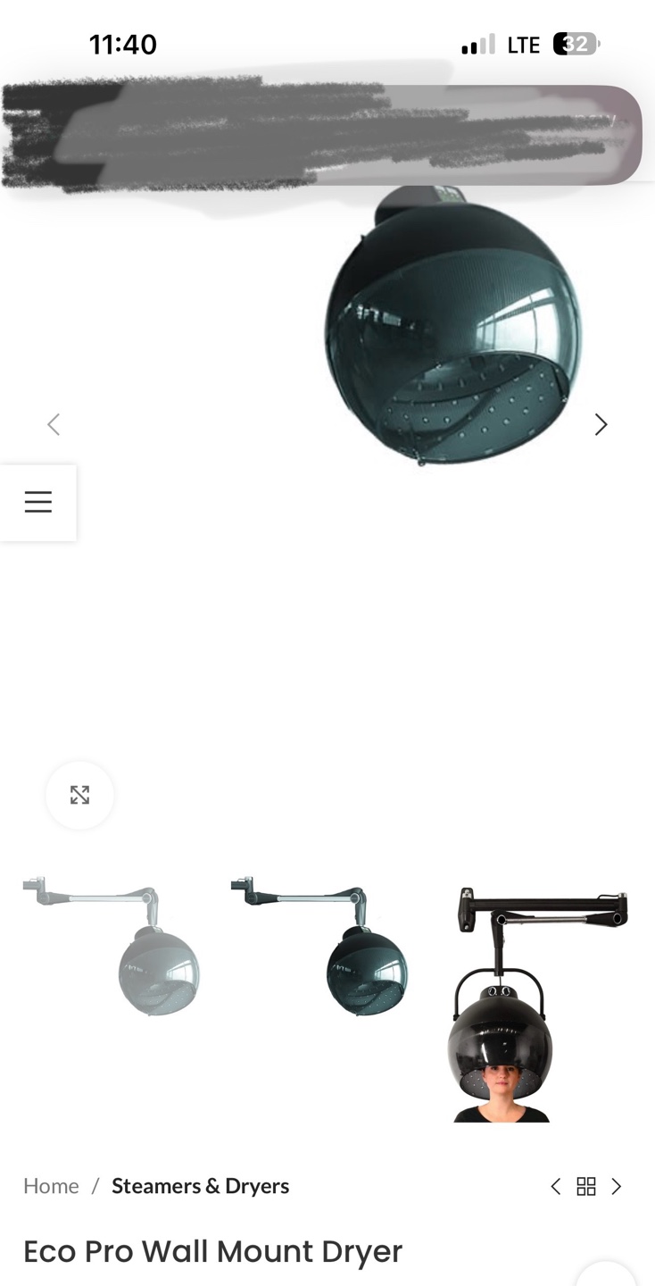 Eco Pro Wall Mount Hair Dryer