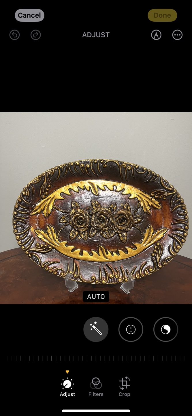 Ornate Decorative Resin Tray