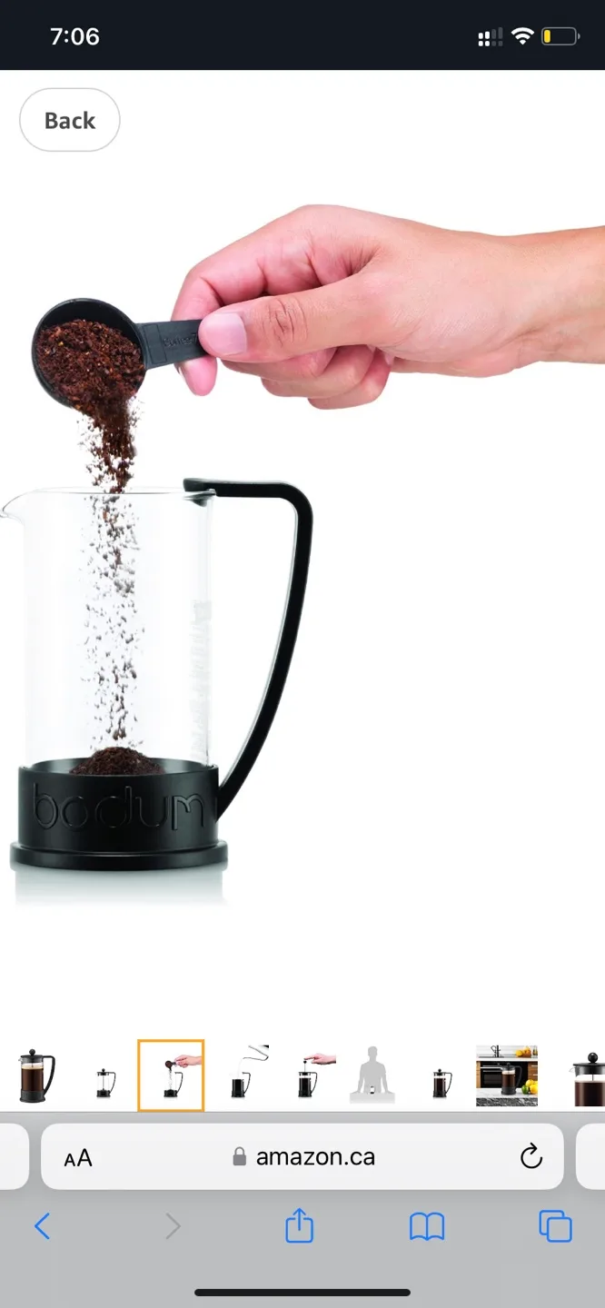Bodum French Press Coffee Maker - 12 oz - Black image indicator(3)