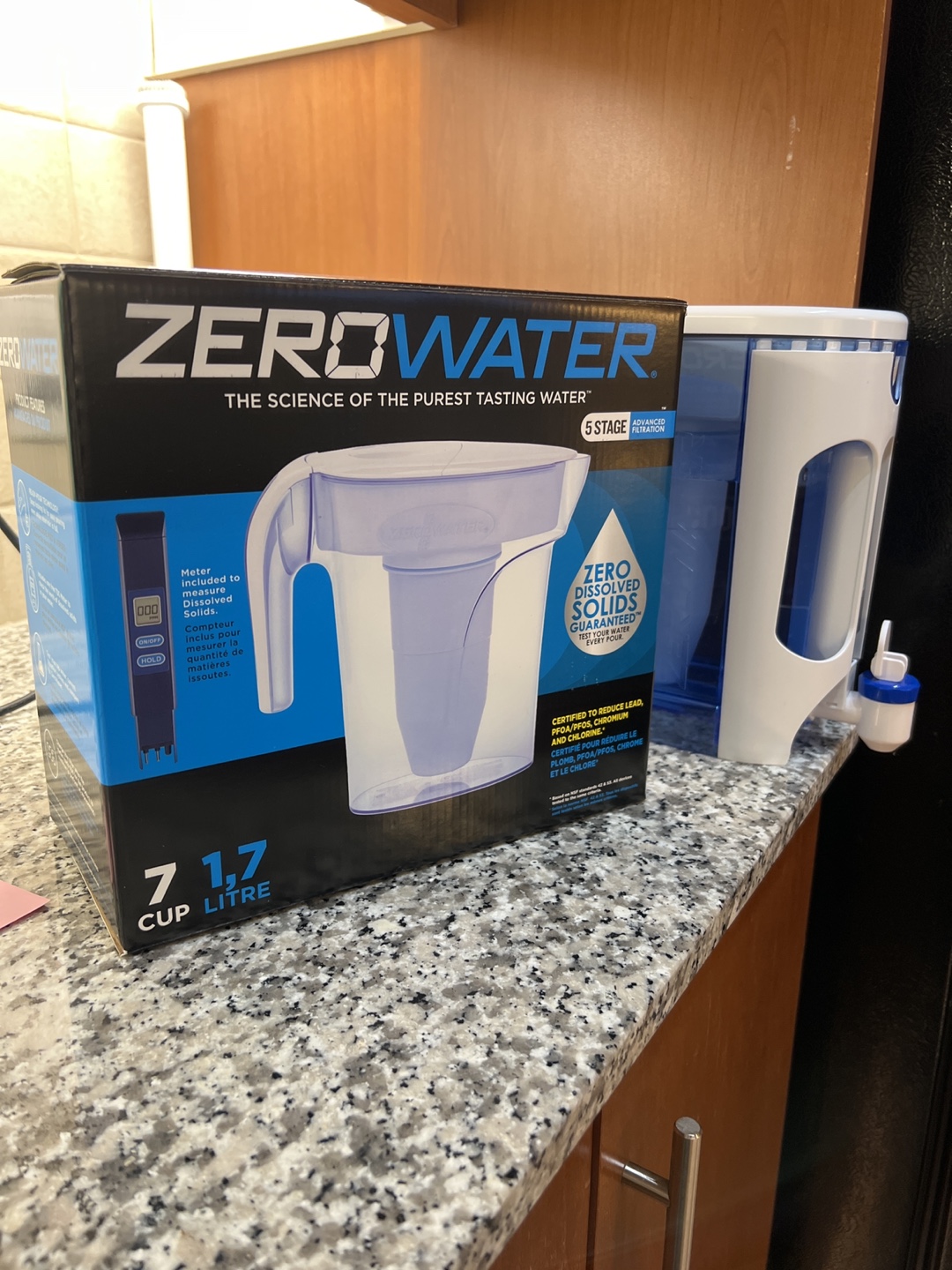ZeroWater 7 Cup Water Filter Pitcher with Meter