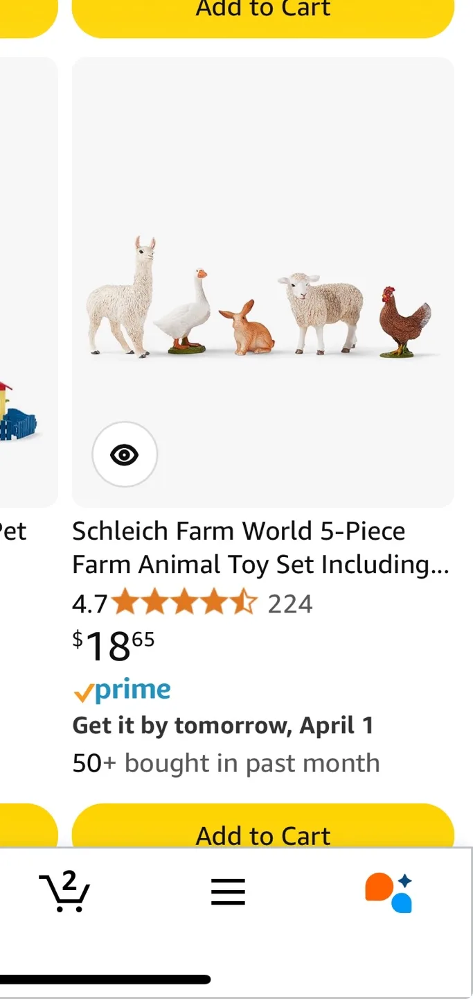 Schleich Animal Figurines Bulk Lot image indicator(8)
