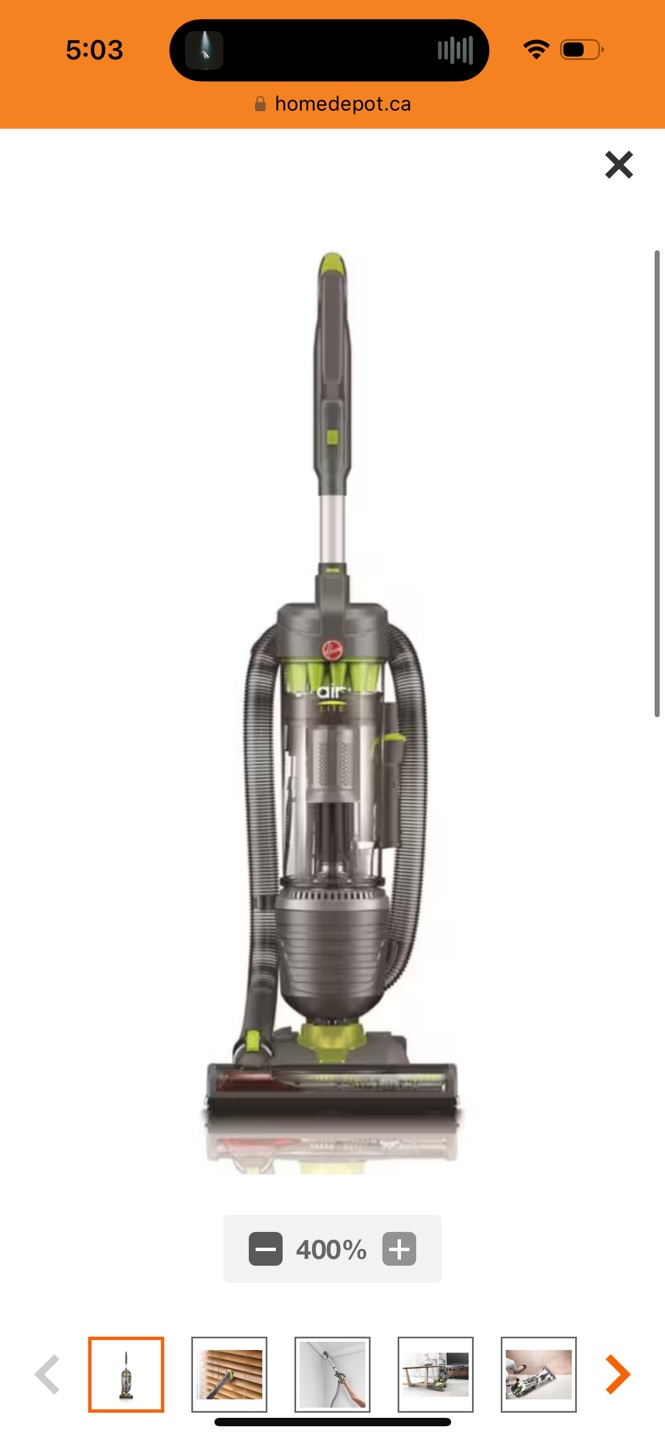 Hoover Air Upright Vacuum Cleaner