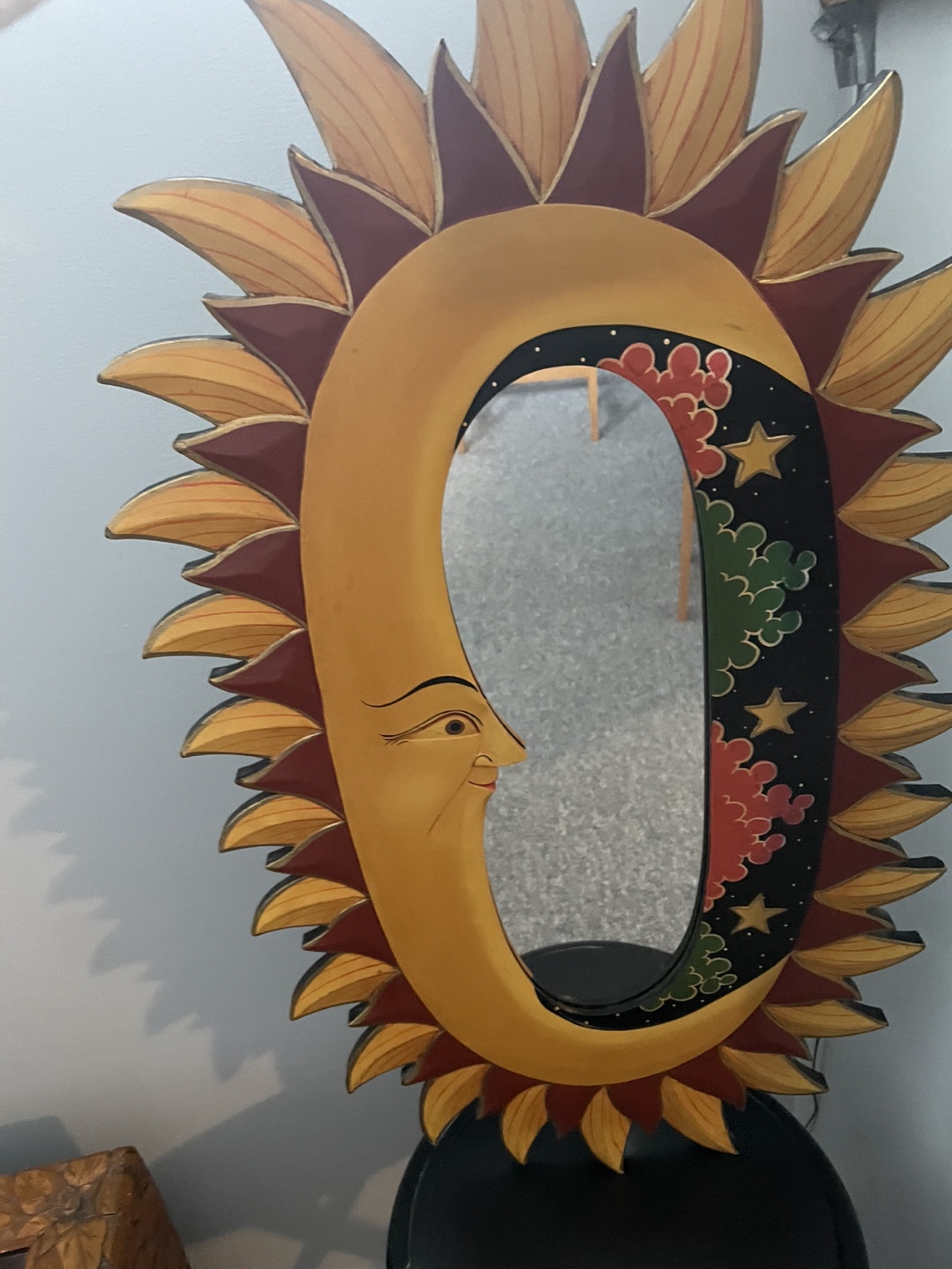 Sun and Moon Wall Mirror