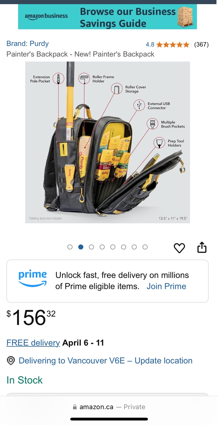 Purdy Painter's Backpack - Brand New - photo 2