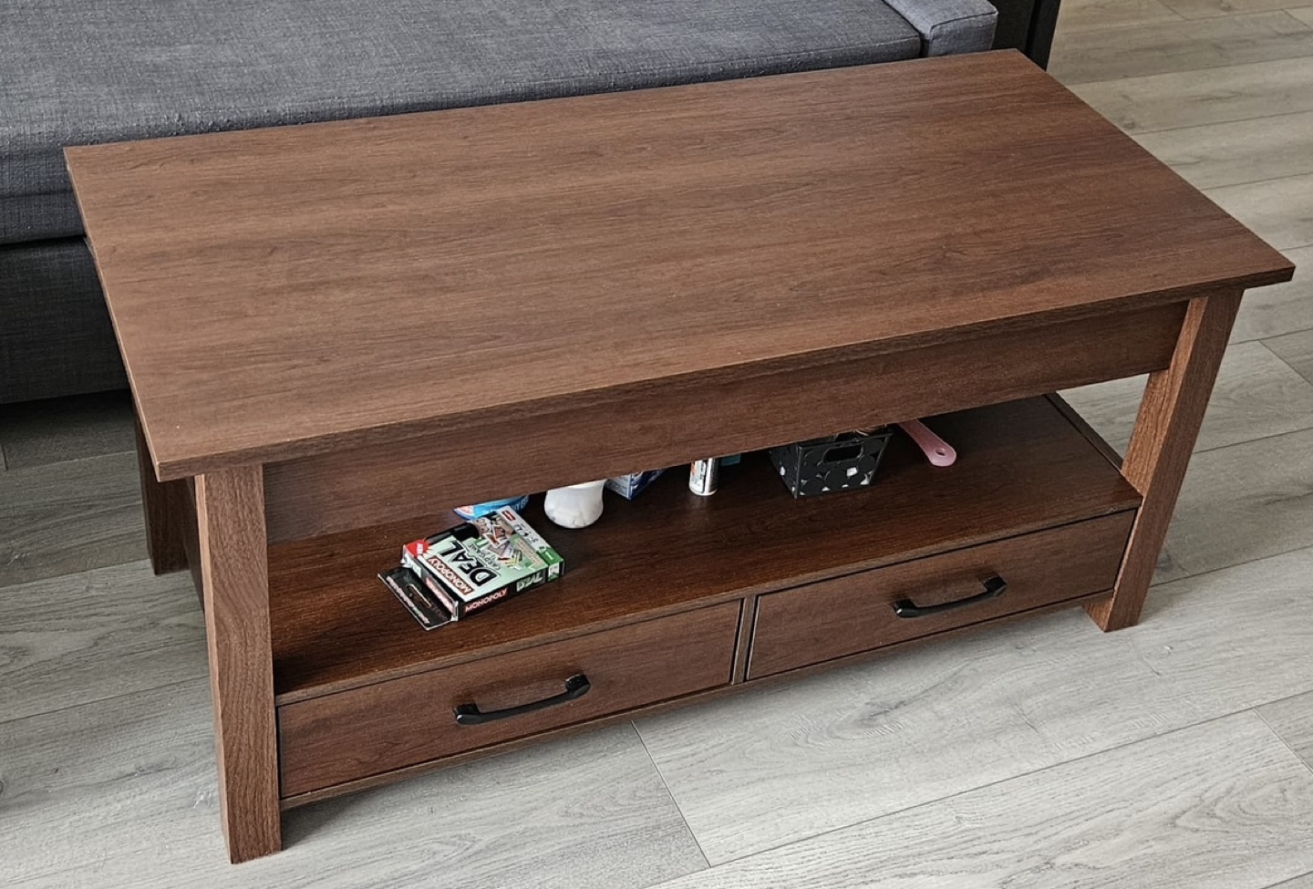 Lift-Top Coffee Table with Storage - photo 2