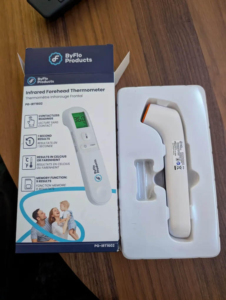 ByFlo Products Infrared Forehead Thermometer - PG-IRT1602 image indicator(3)