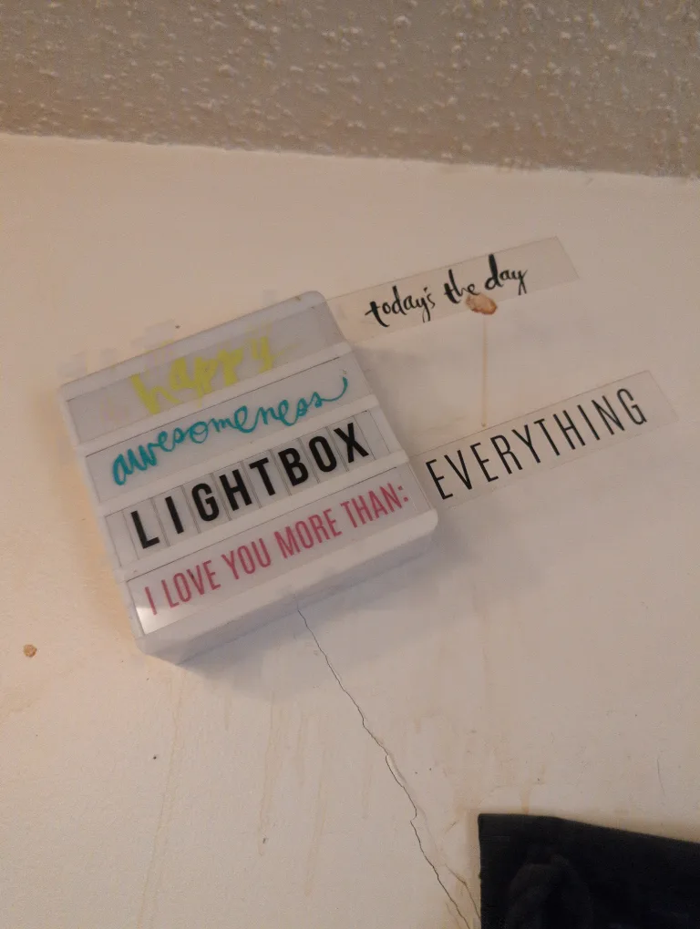 Letter Board Lightbox