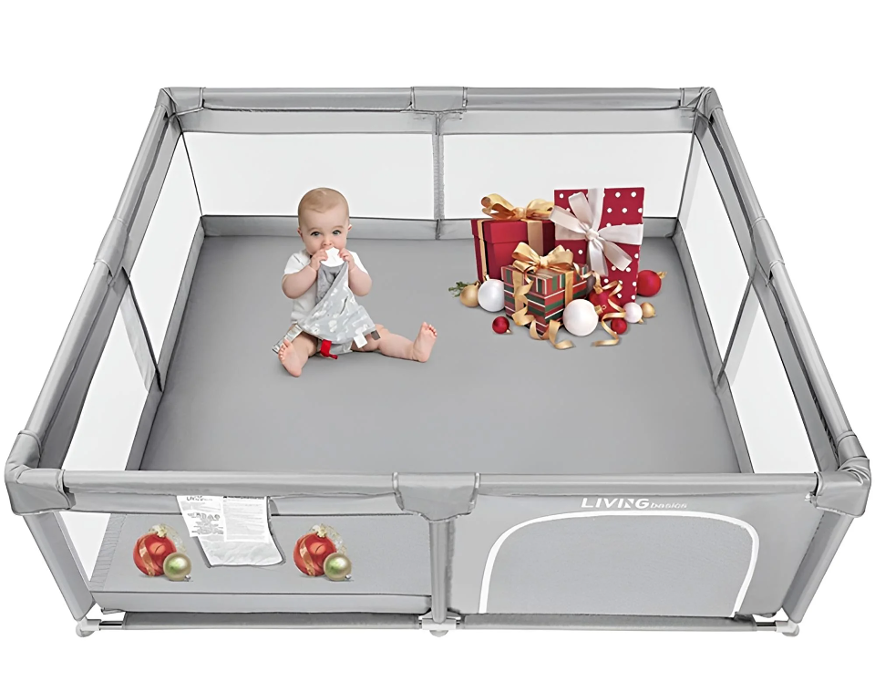 Living Spaces Grey Playpen