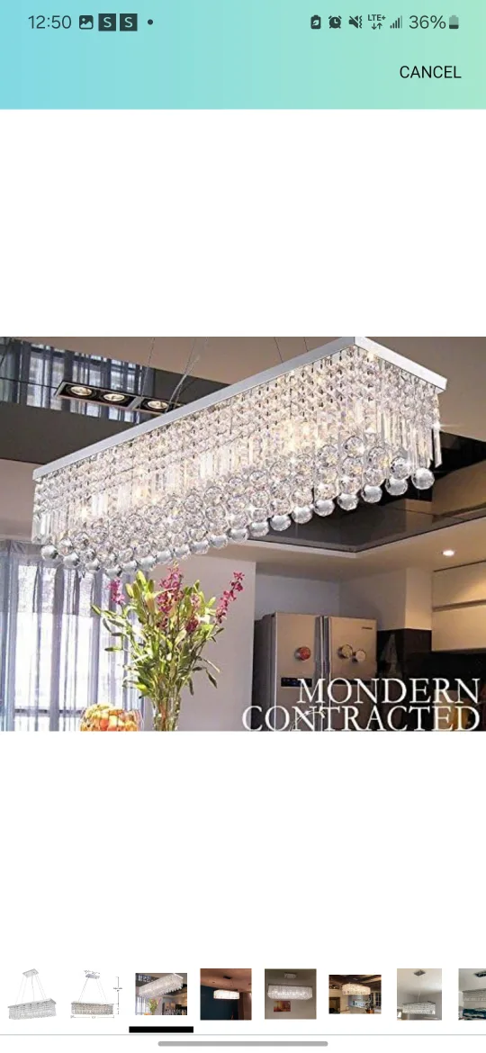 Modern  Rectangular light  fixture thumbnail