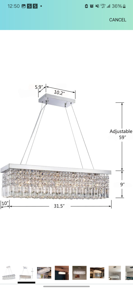 Modern  Rectangular light  fixture - photo 2