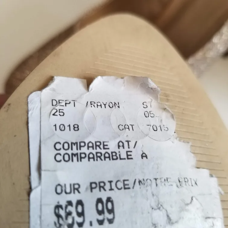 Gold Glitter High Heels - Size 7 1/2 image indicator(8)