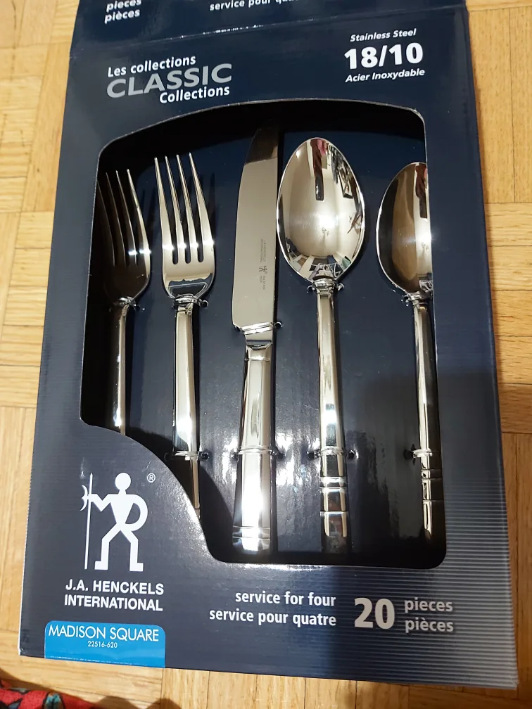 J.A. Henckels Madison Square 20-Piece Classic Cutlery Set image indicator(2)