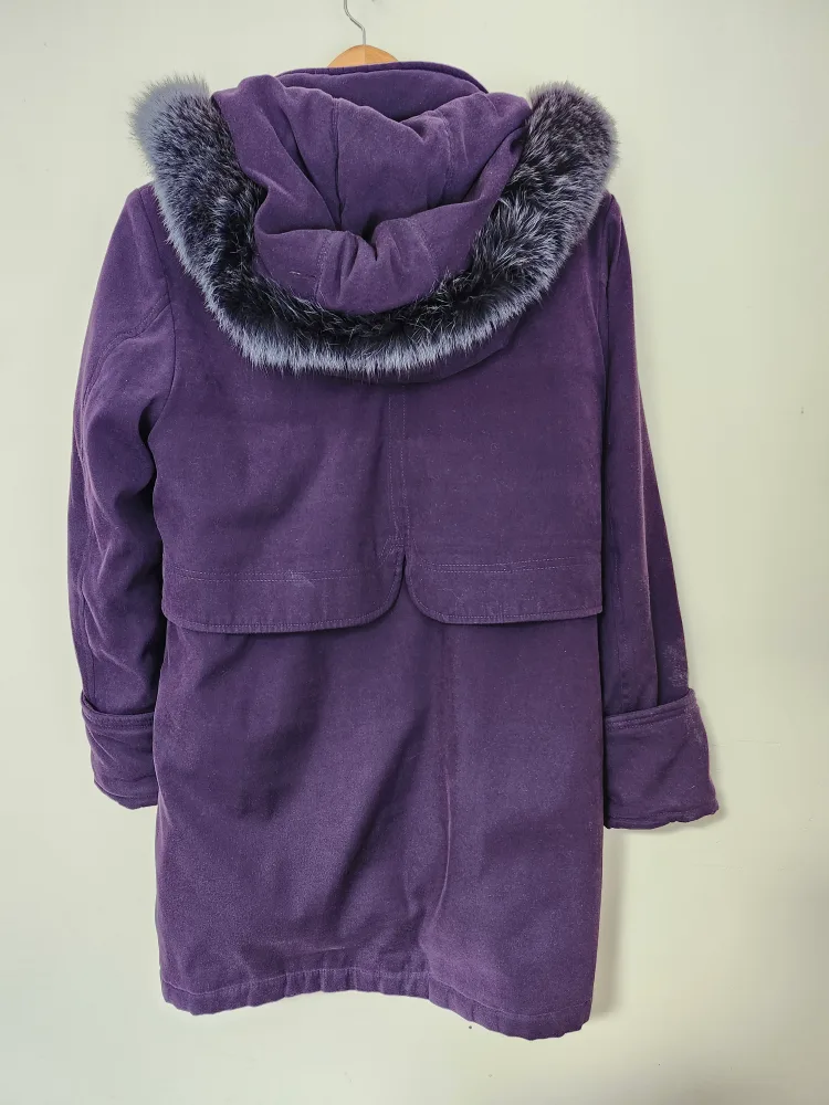 Nuage Women's Purple Winter Coat - Size M image indicator(3)