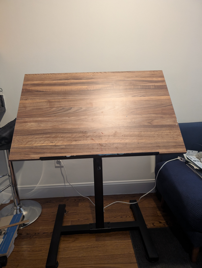 Adjustable Height Standing Drawing Desk with Drawers