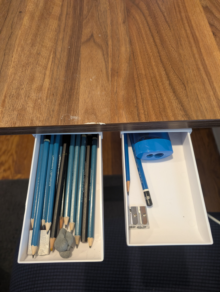 Adjustable Height Standing Drawing Desk with Drawers - photo 4