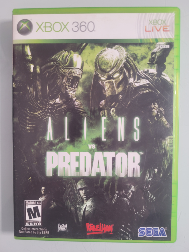 Aliens vs Predator Xbox 360 Game