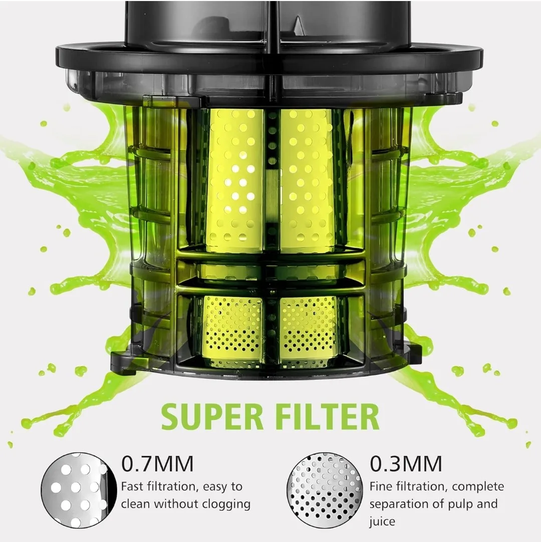 Aobosi Masticating Juicer - Quiet Operation, High Yield image indicator(5)