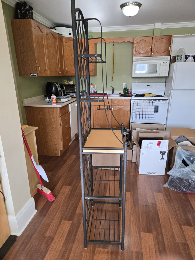 Black Metal Bakers Rack