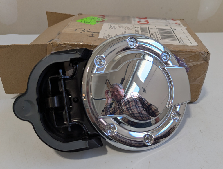 2009-2017 Dodge Ram Chrome Fuel Filler Door