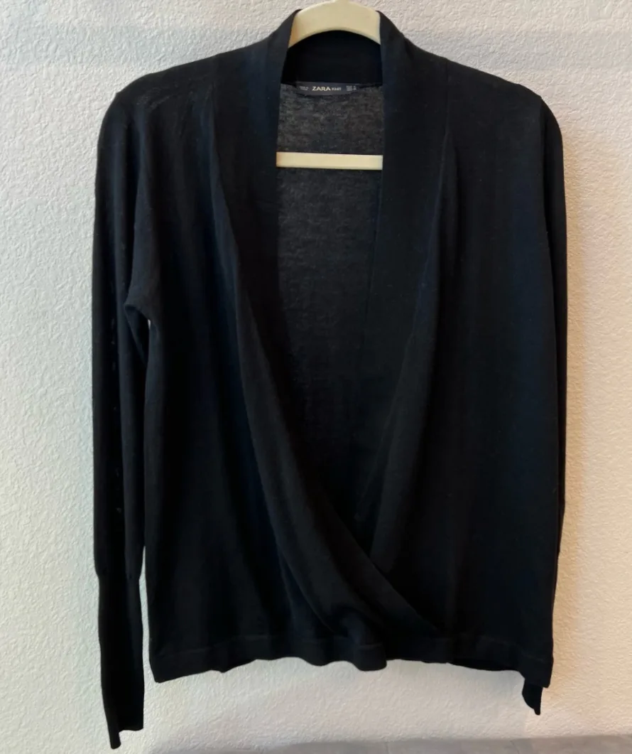 Zara Faux Wrap Knit Sweater image indicator(8)