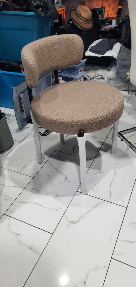 Set of 3 Modern Round Tufted Chairs - photo 2