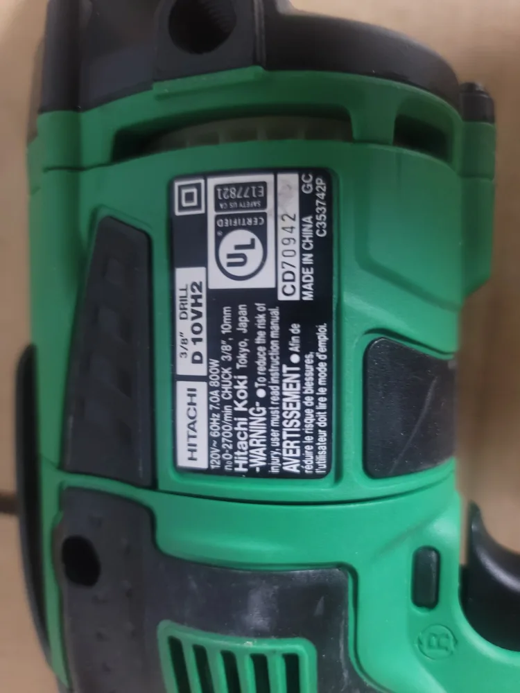 Hitachi 3/8" Drill CD70912 image indicator(2)
